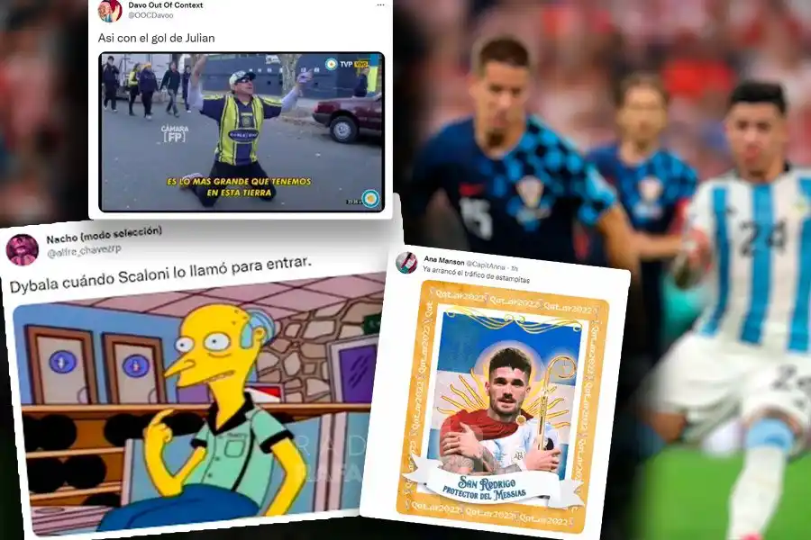 Locura en las redes: Argentina fulminó a Croacia y estallaron los memes