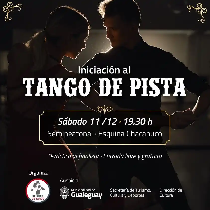 Día del Tango: realizan una clase abierta