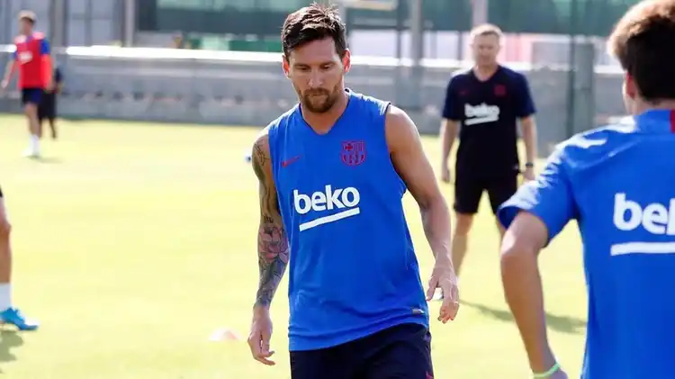 Messi se lesionó en su regreso a las prácticas