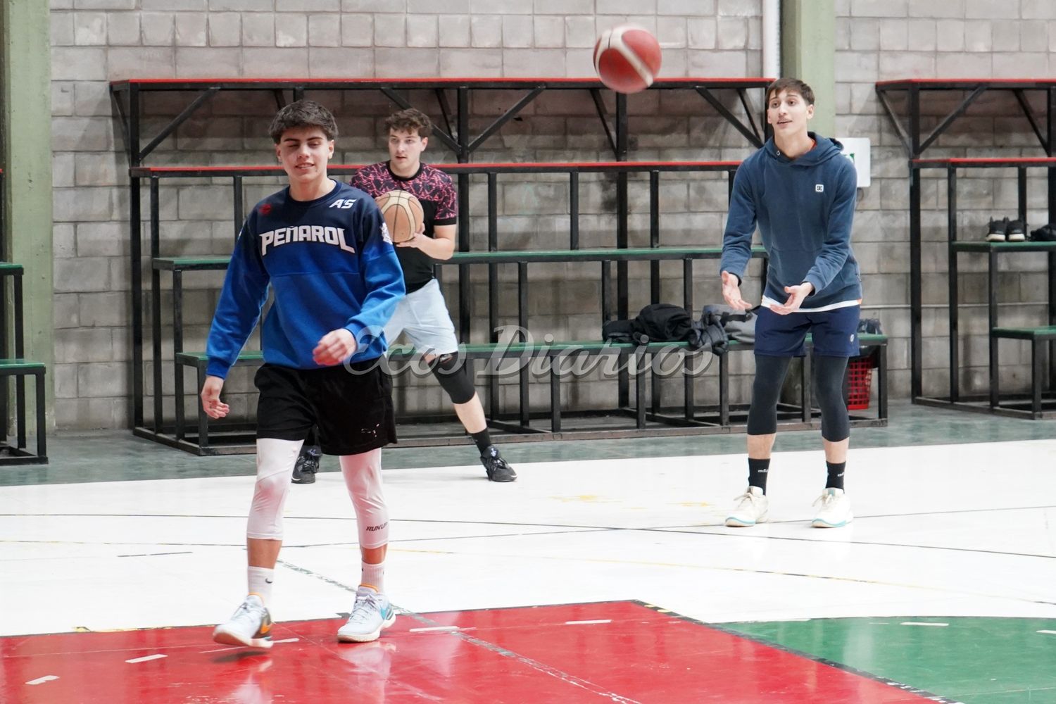 Centro Basko en pleno entrenamiento. El equipo se prepara para la competencia