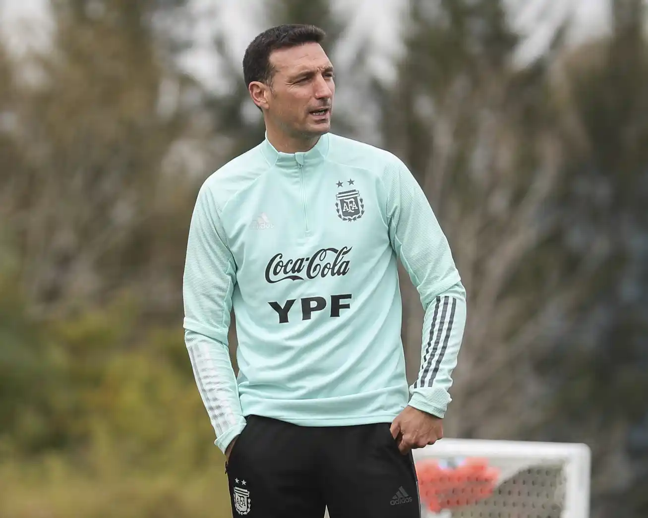 Scaloni, entrenador del seleccionado.