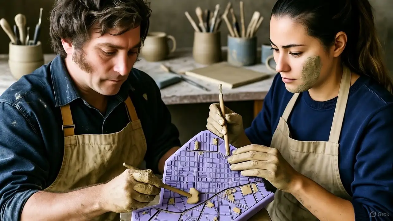 Liberal. Javier Milei busca una Buenos Aires pintada de violeta.