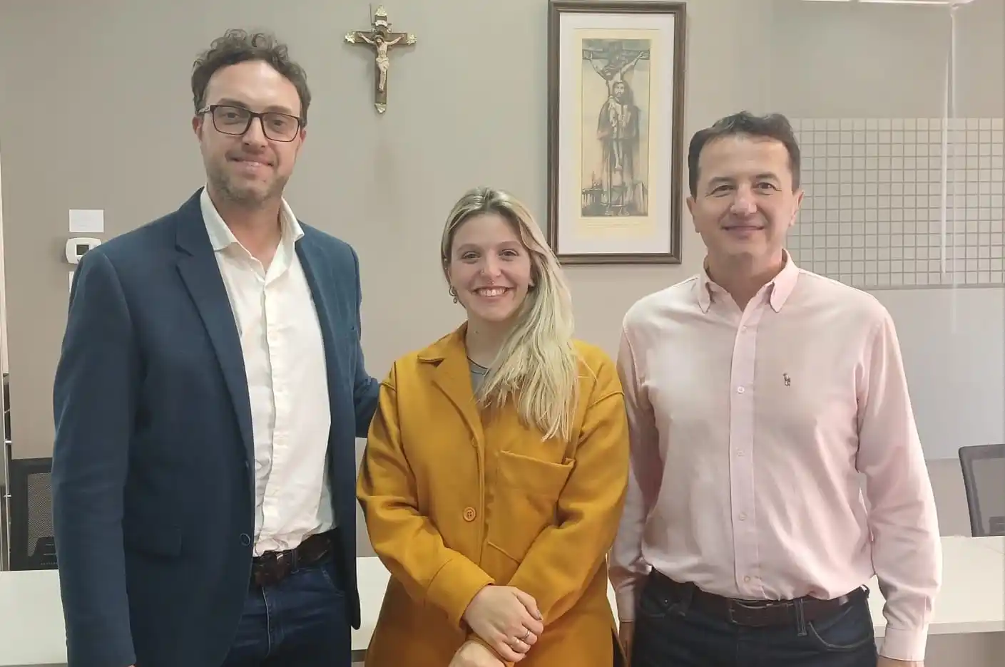 Pablo Terraf, Camilia Sol Pérez y Luciano Stoppani.