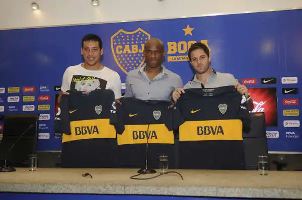 Boca presentó oficialmente a sus tres refuerzos