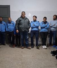 La selección se puso en marcha en el estadio