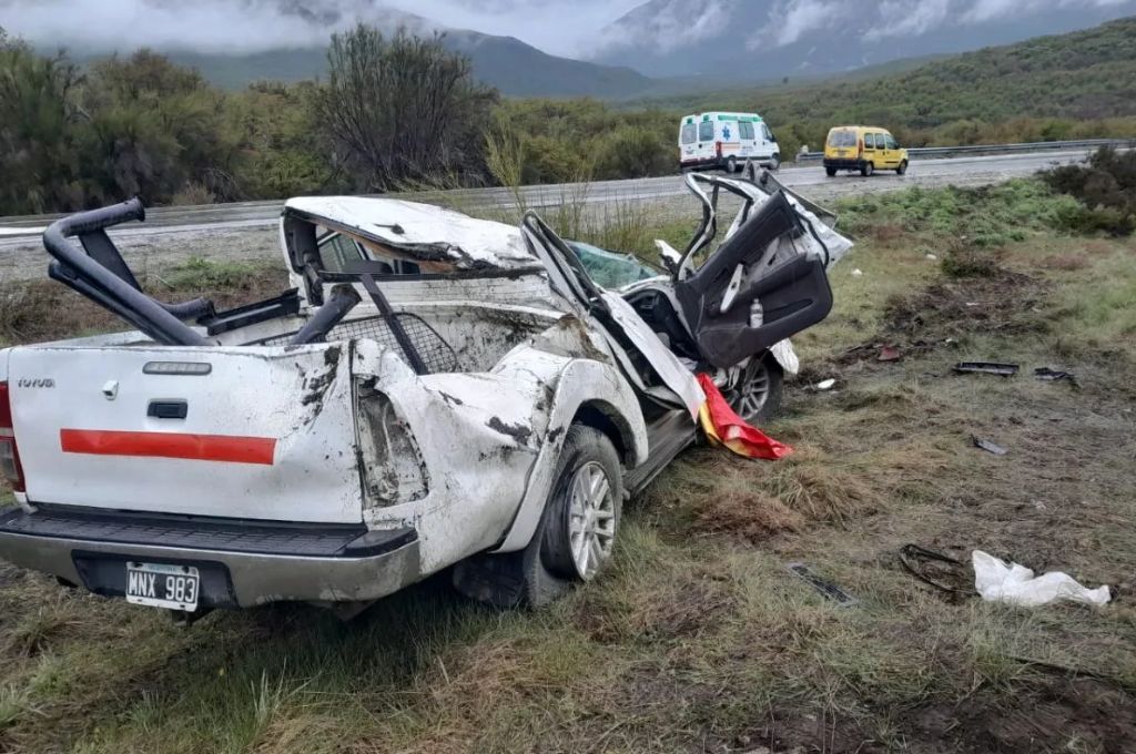 Vuelco en ruta 40