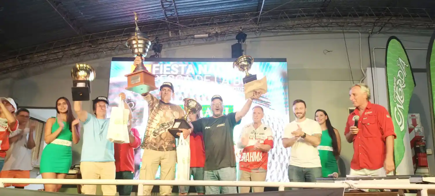 El trío Corbeto, Ferrer y Micol  se quedó con la Fiesta Nacional Pesca de la Boga