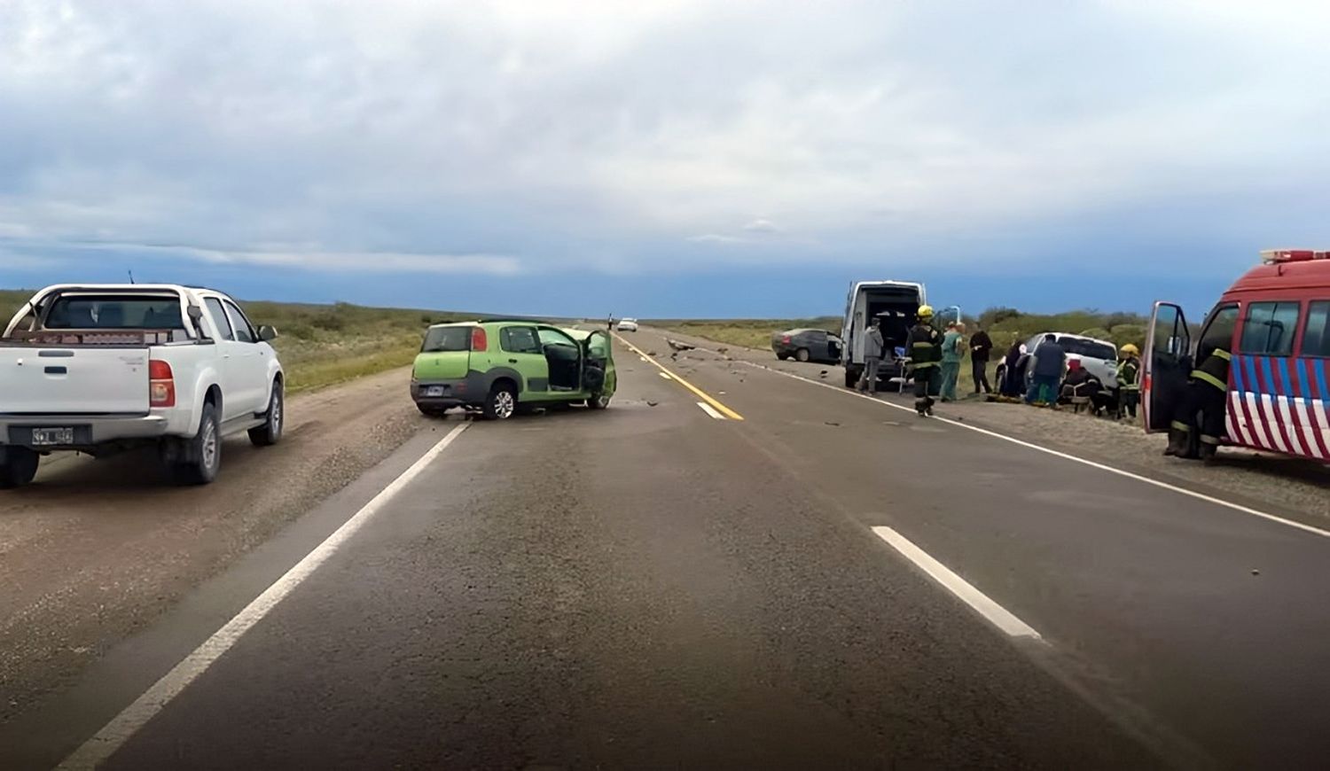 Murió un necochense en un choque frontal en la ruta 251