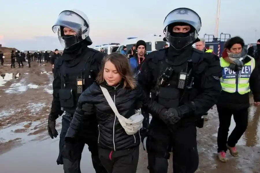 Detuvieron a la activista Greta Thunberg 