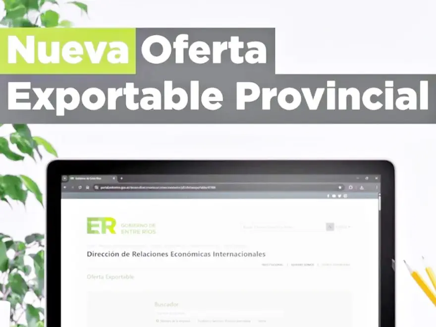 La oferta exportable de Entre Ríos está disponible en formato digital