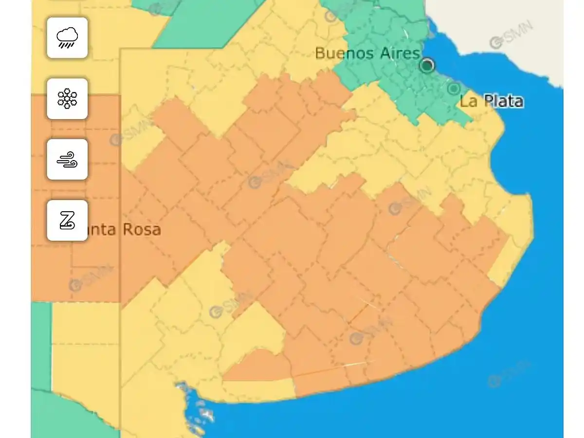 Emiten alerta meteorológica para este martes a la noche y mañana - Image 1
