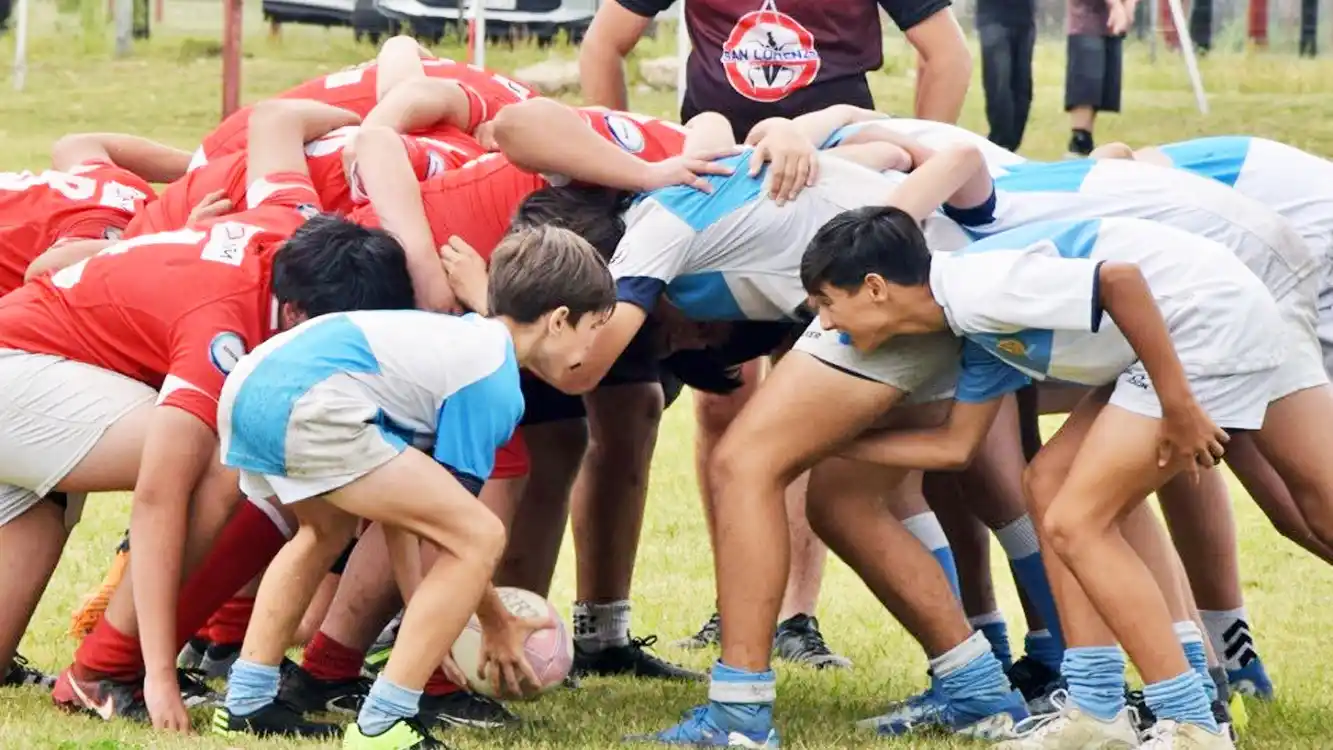 En los Espinillos, encuentro infantil de rugby con equipos de Entre Ríos y Buenos Aires