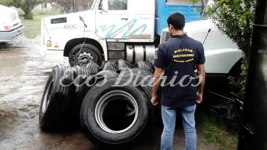 Recuperaron en Quequén 13 gomas de camión robadas en Balcarce