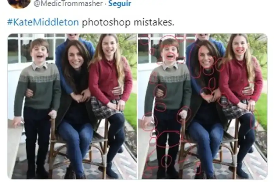 La foto bajo la lupa de los periodistas fue sacada de circulación