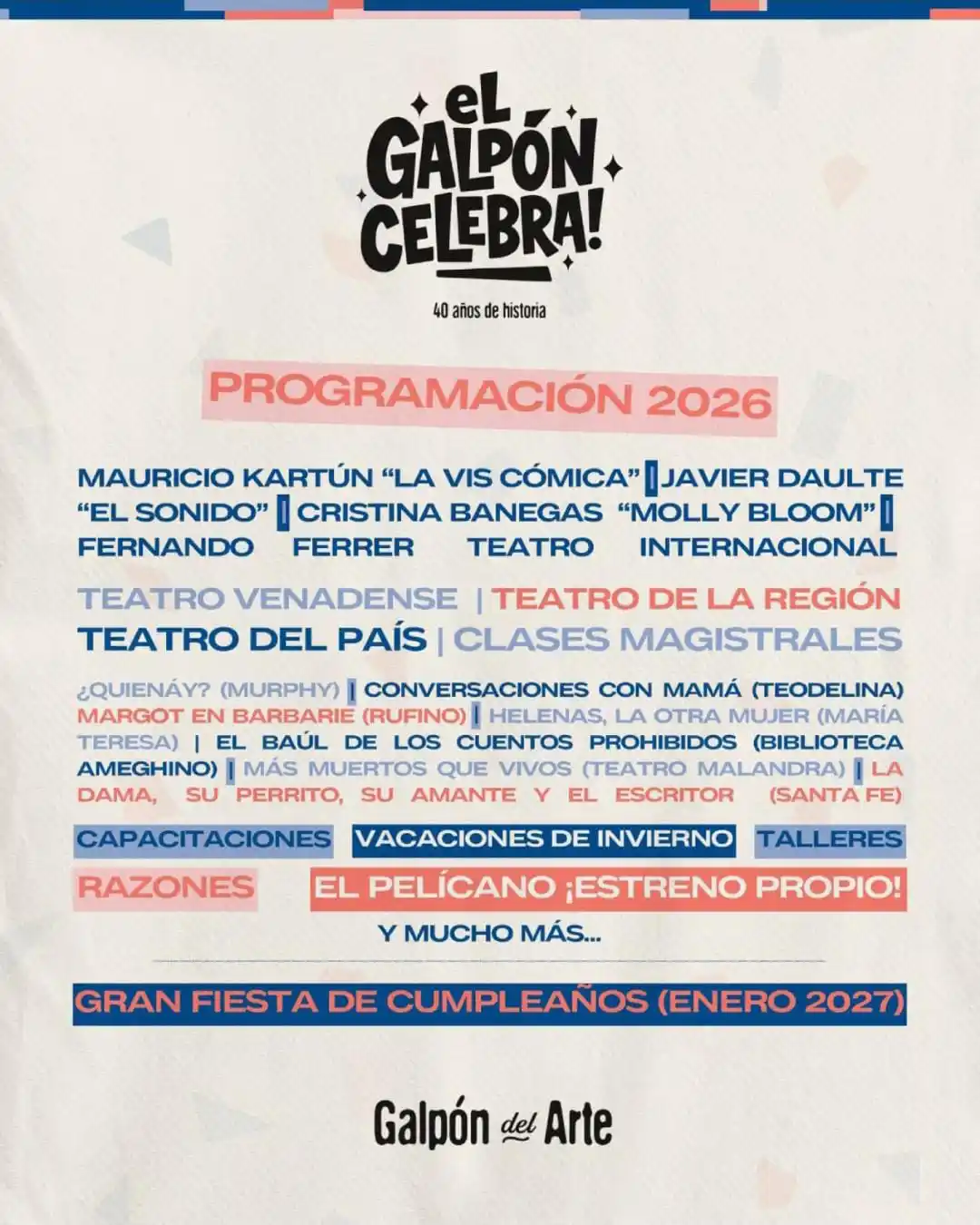 programación Galpon