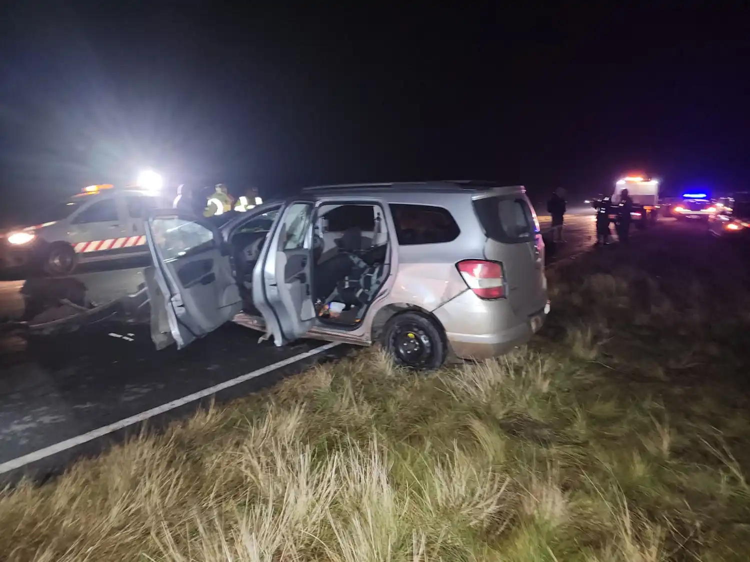 Cuatro vehículos siniestrados sobre ruta nacional 174 que une Victoria con Rosario