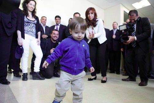 Cristina celebra en Santa Cruz el cumpleaños de su nieto Néstor Iván