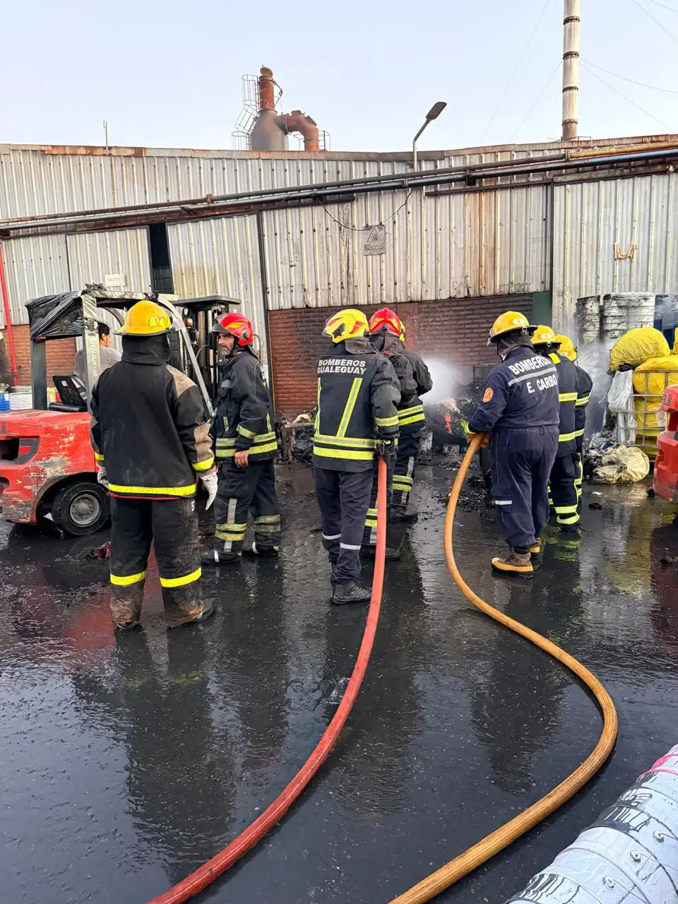 Incendio en Soluciones Ambientales