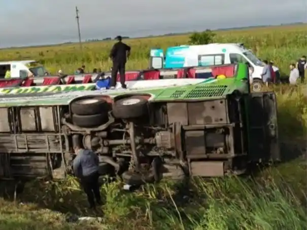 El accidente ocurrió en el kilómetro 325 a la altura del partido de Mar Chiquita.