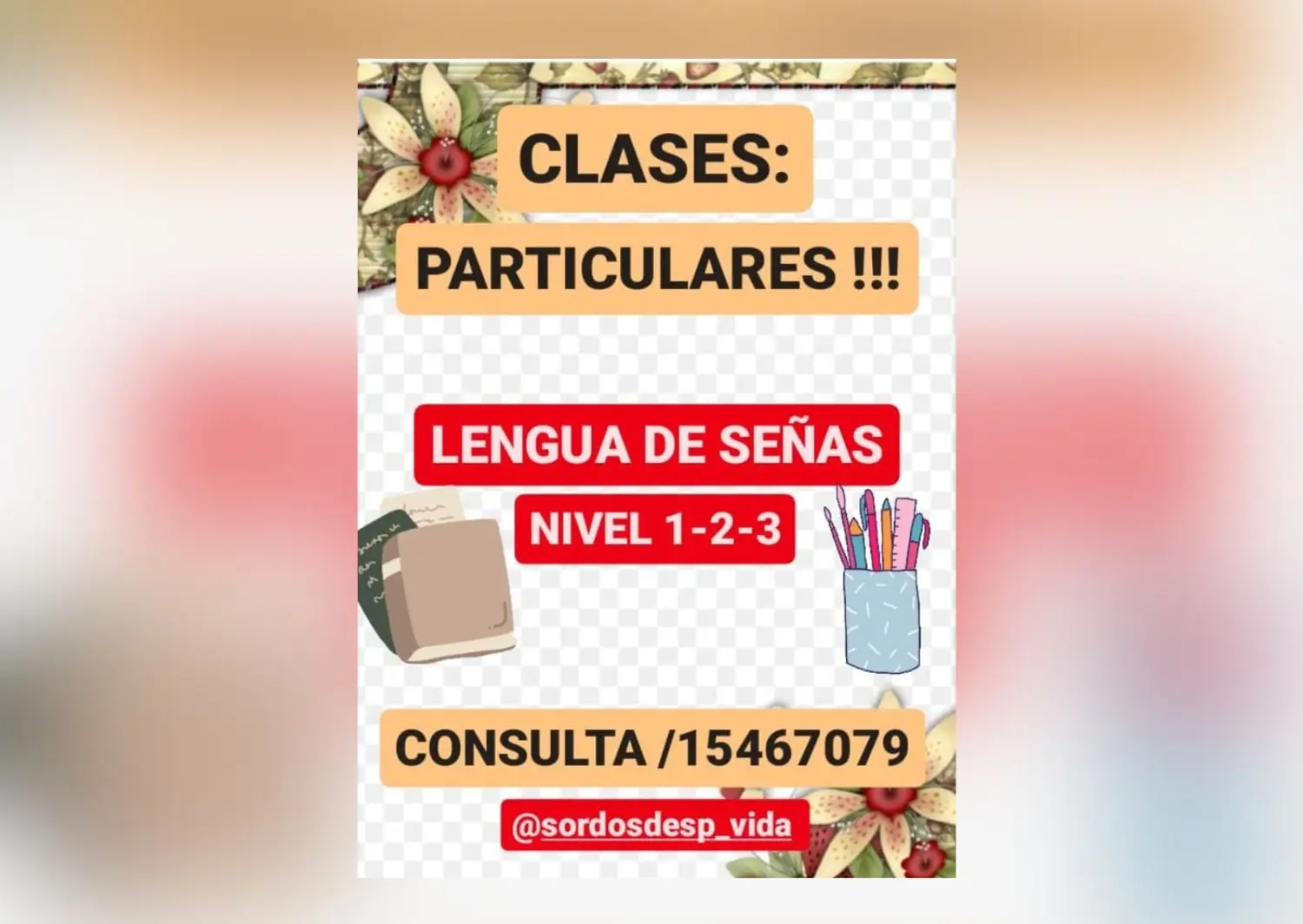 Clases particulares de Lengua de Señas