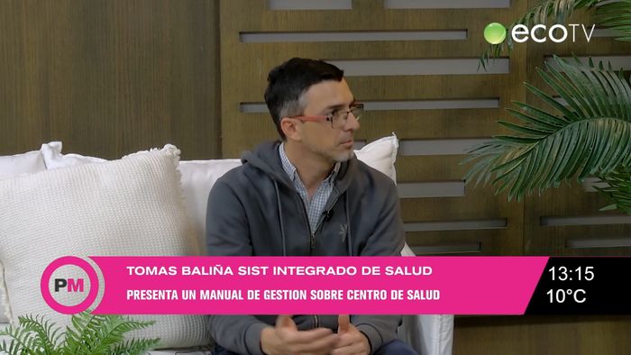 Tomás Baliña, presentará su libro "Gestión sobre centro de salud"