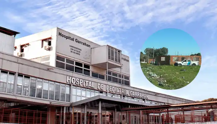 El niño de siete años fue trasladado al Hospital Pediátrico Garrahan.