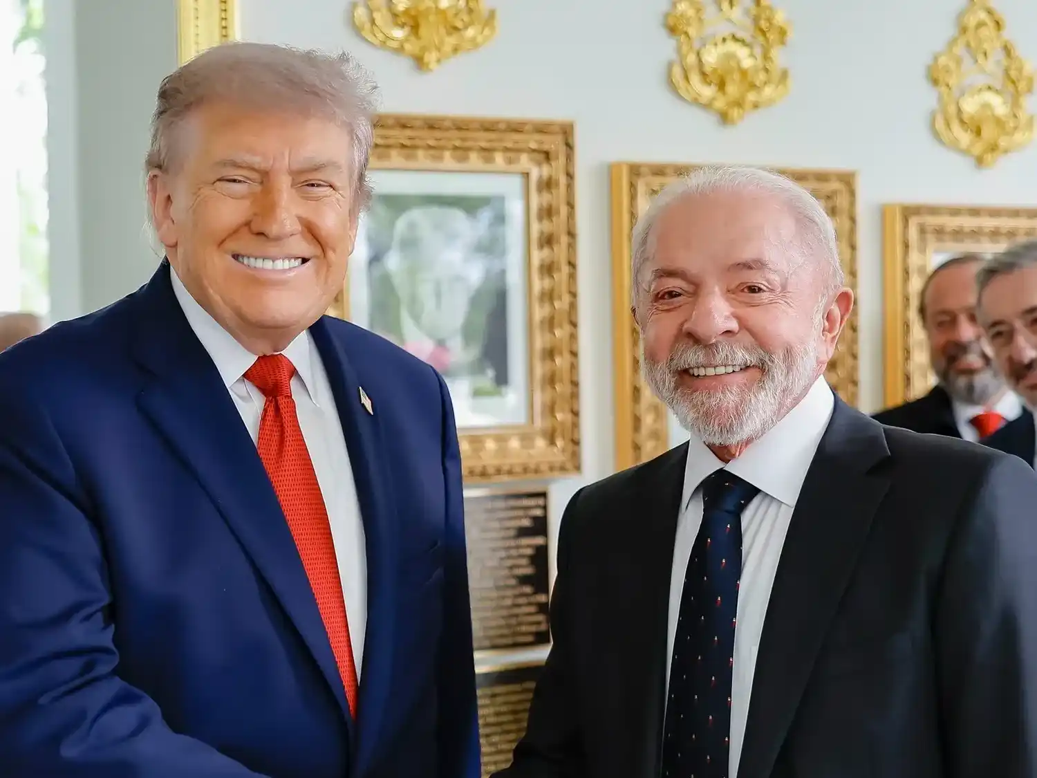 Donald Trump recibió al mandatario brasileño.