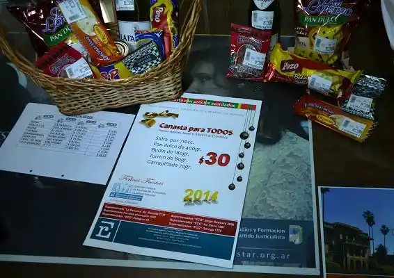 Las canastas navideñas se venden en 42 comercios de Entre Ríos