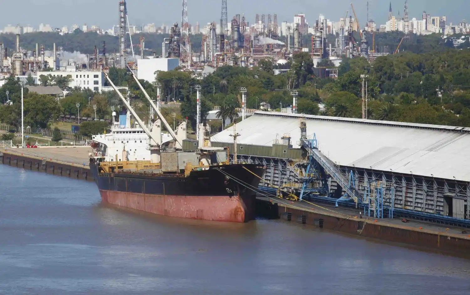En el Puerto La Plata operan alrededor de 800 buques anuales.