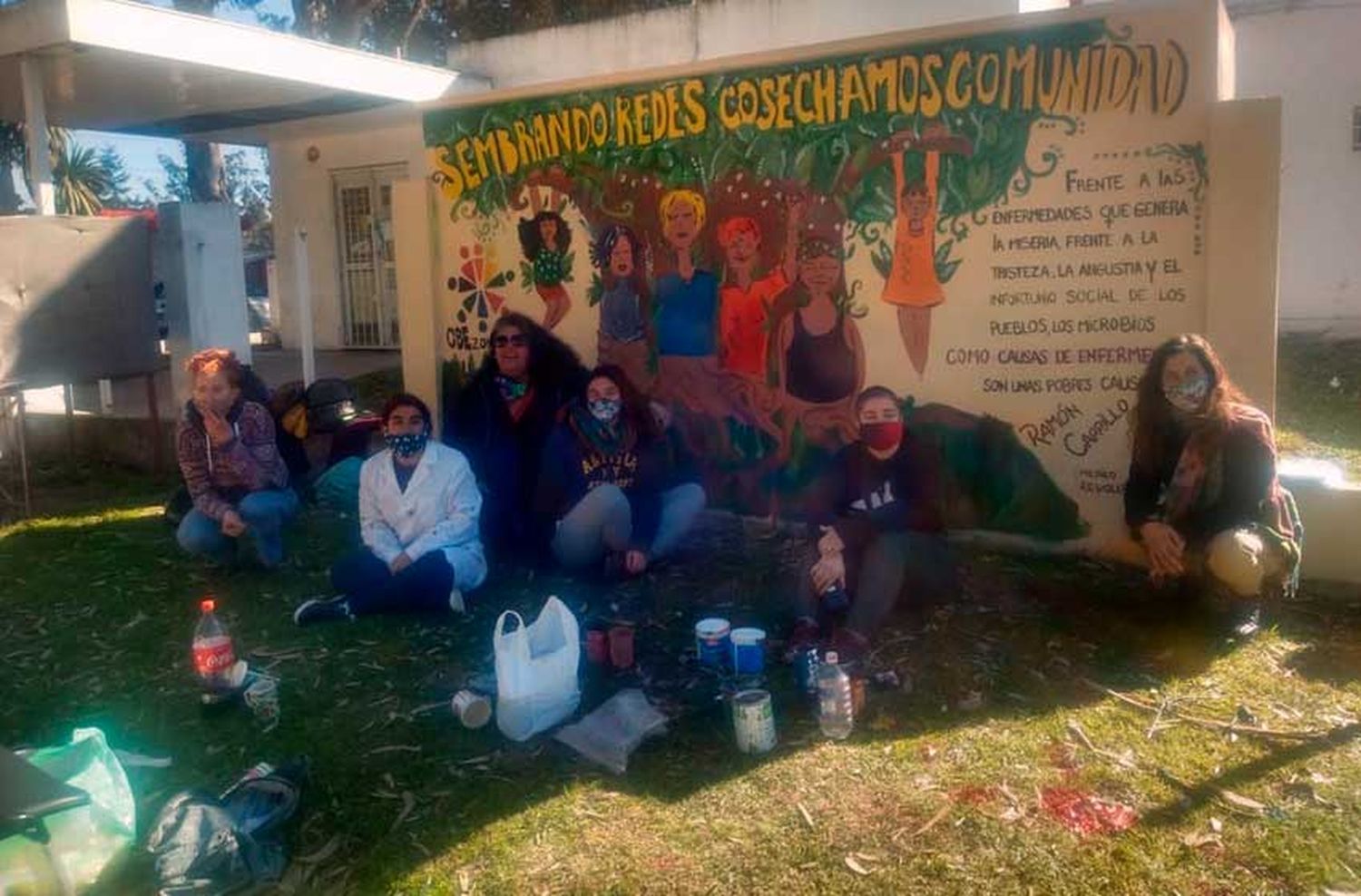 CAPS Alto Camet: pintaron el mural, pero no tuvieron respuestas