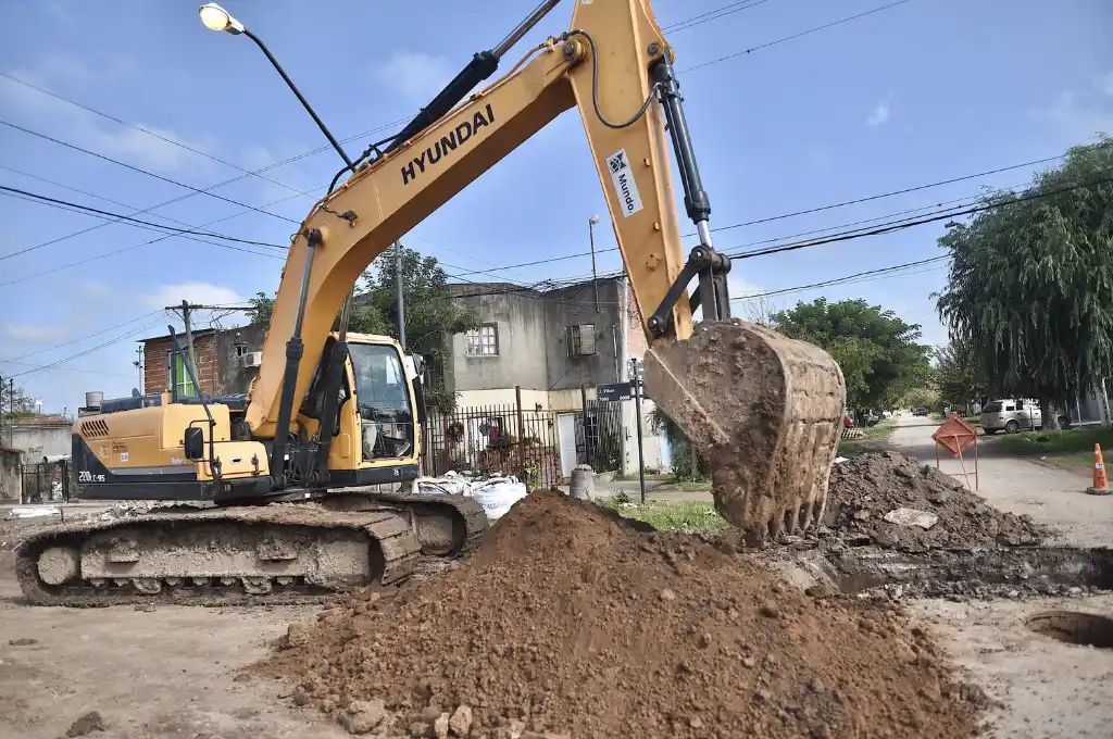 Inició una obra de desagüe clave para barrio Acería