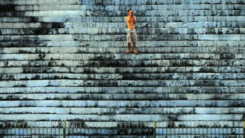 Viajó cuatro horas y fue el único hincha de su equipo