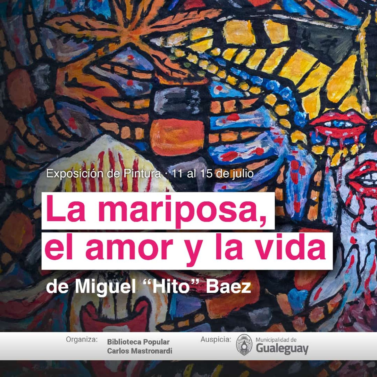 Se presentara la Muestra “La Mariposa, El Amor y La Vida” en la Biblioteca