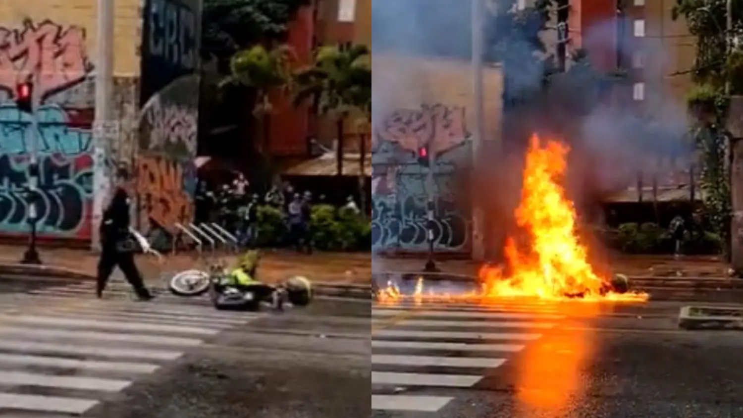 ¡VARIOS HERIDOS! Disturbios en la Universidad de Antioquia