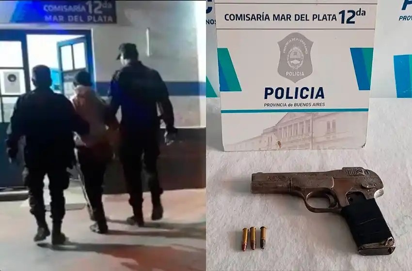 Disparó al aire y arrojó el arma a la vereda: atrapan a un joven de 18 años