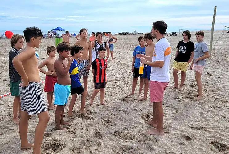 Actividades recreativas en el balneario San Cayetano