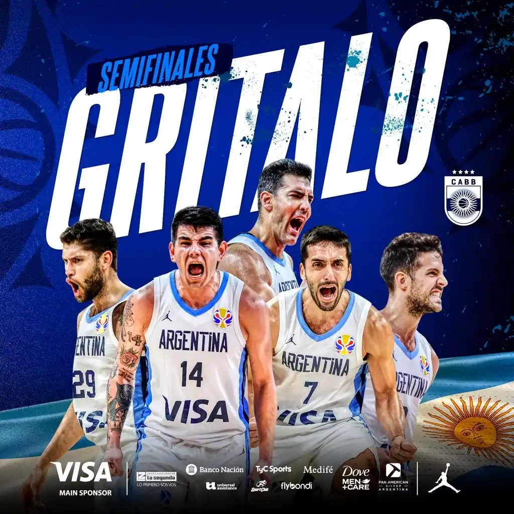 El alocado festejo de la Selección Argentina en el vestuario tras pasar a la semifinal