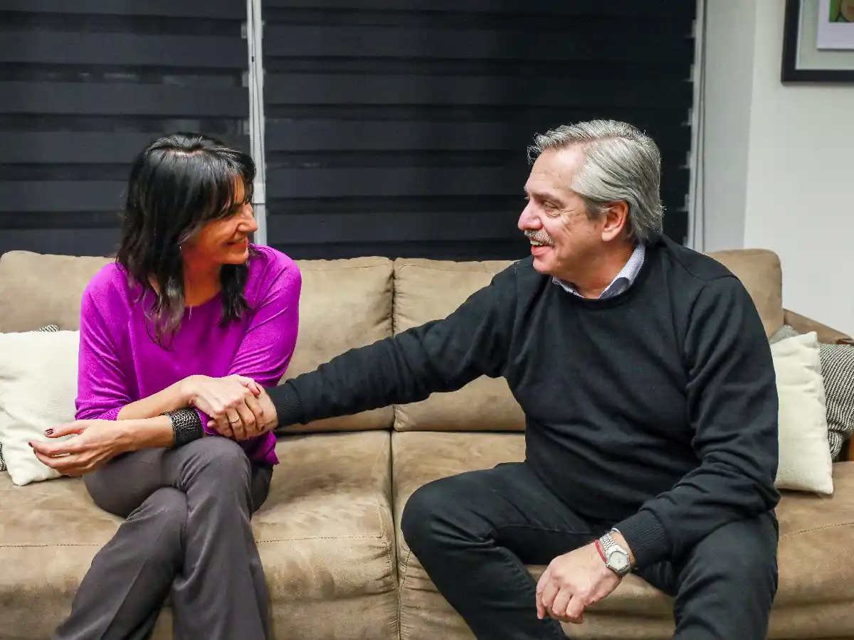 Alberto Fernández recibió a Natalia de la Sota