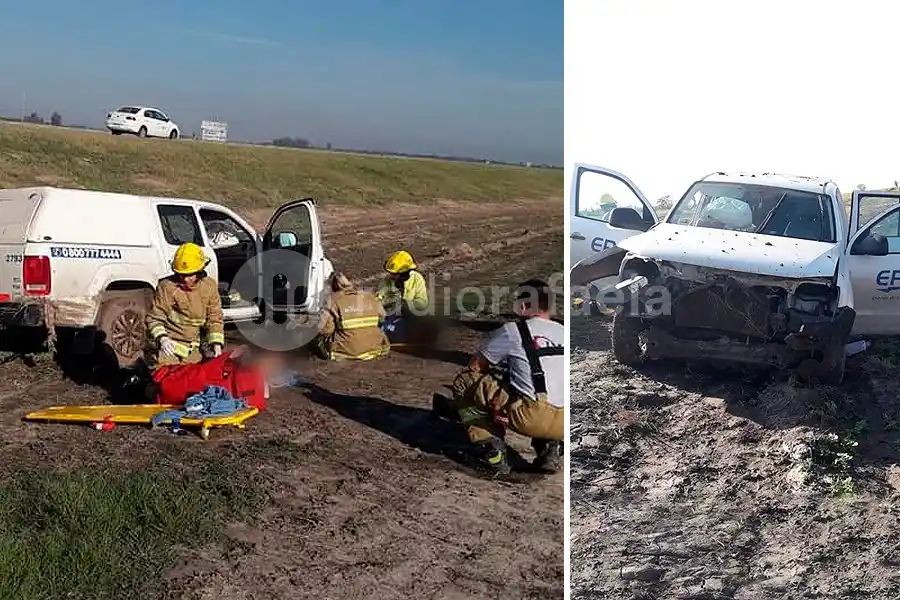 Tres operarios de la EPE se accidentaron y terminaron en el Hospital de Rafaela