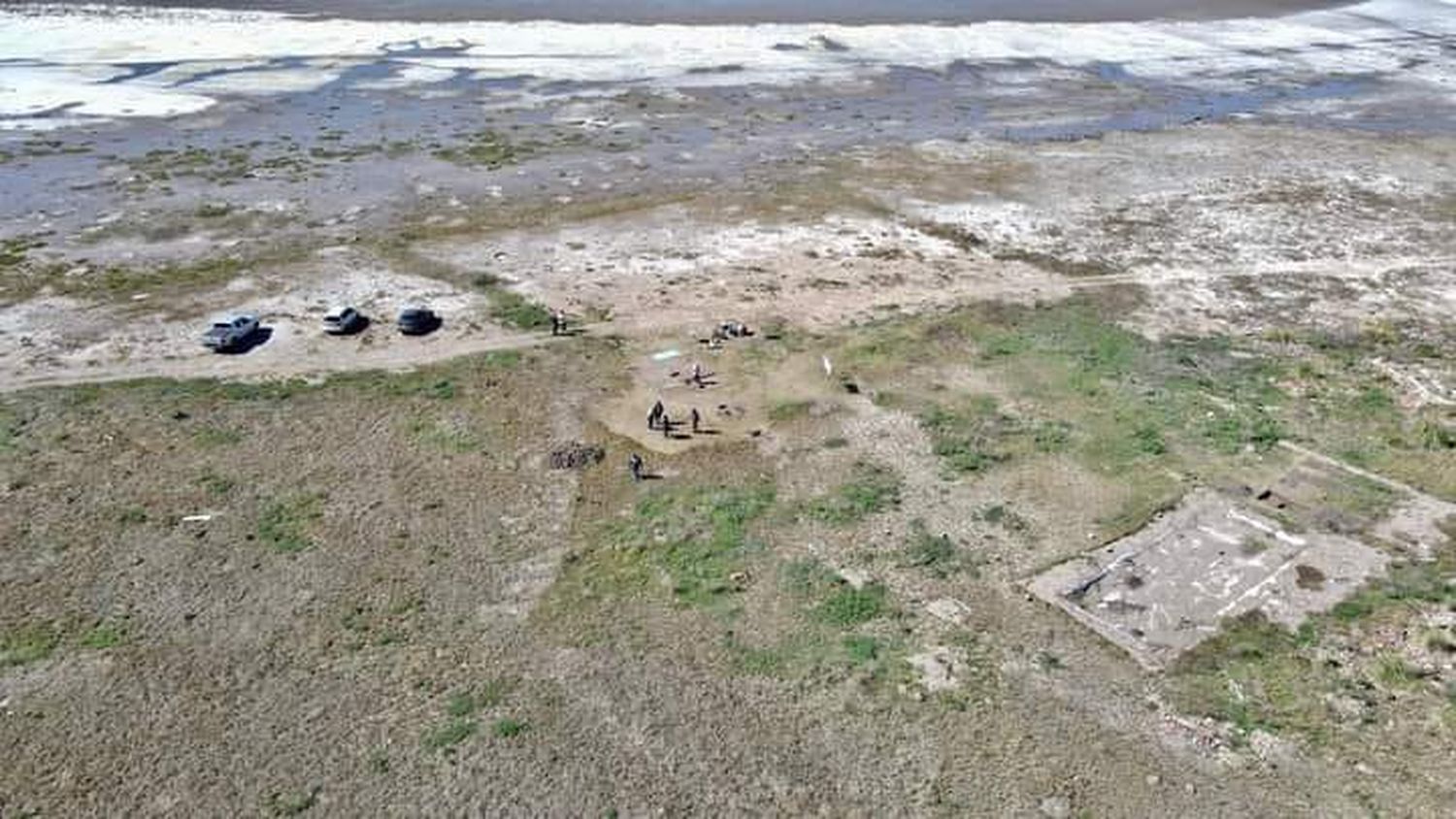 La laguna de Melincué deja al descubierto la historia de la región, la provincia y el país. Foto: Armando Senese