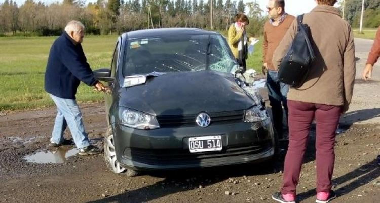 Accidente sobre 191 bajo el puente de ruta 9