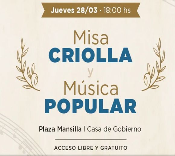 Se prepara el concierto “Misa Criolla  y Música Popular” 