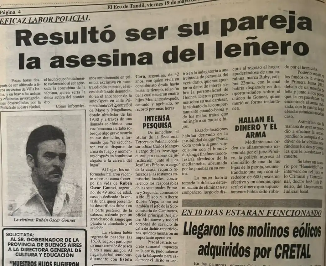 Las páginas del diario de aquel día.