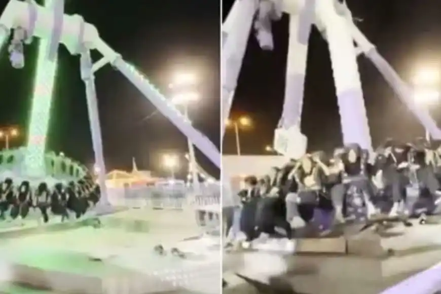 VIDEO | Un juego mecánico se partió en dos y dejó al menos 23 heridos en Arabia Saudita