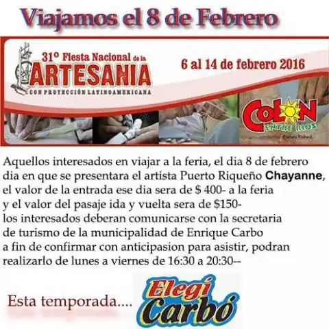 Viaje a la Fiesta Nacional de la Artesanía