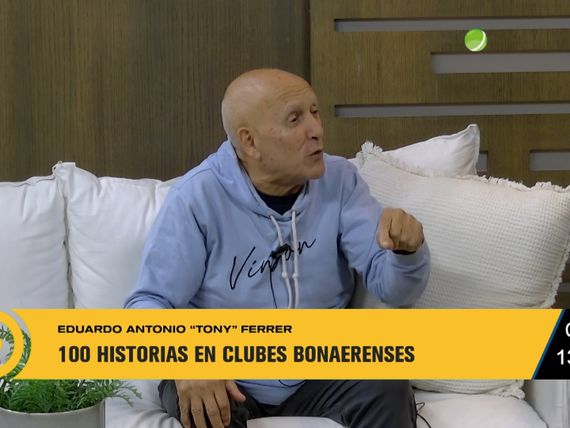 Tony Ferrer presenta el libro Historias en 100 en Clubes Bonaerenses