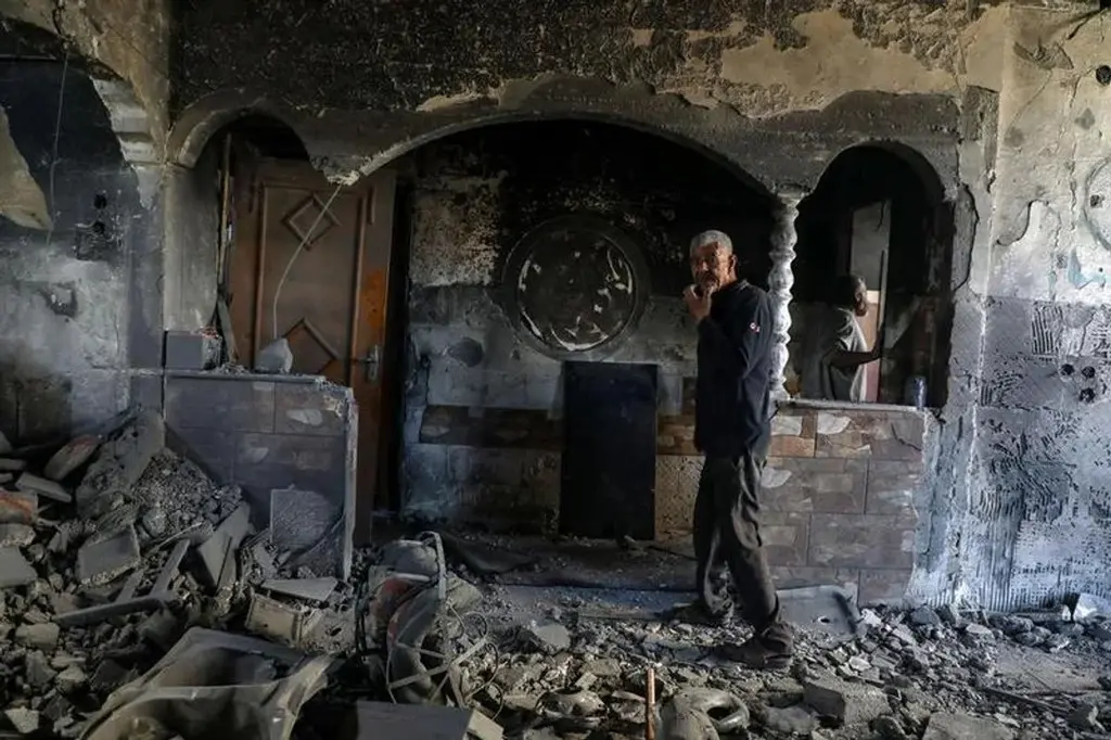 Una casa destruida en Gaza