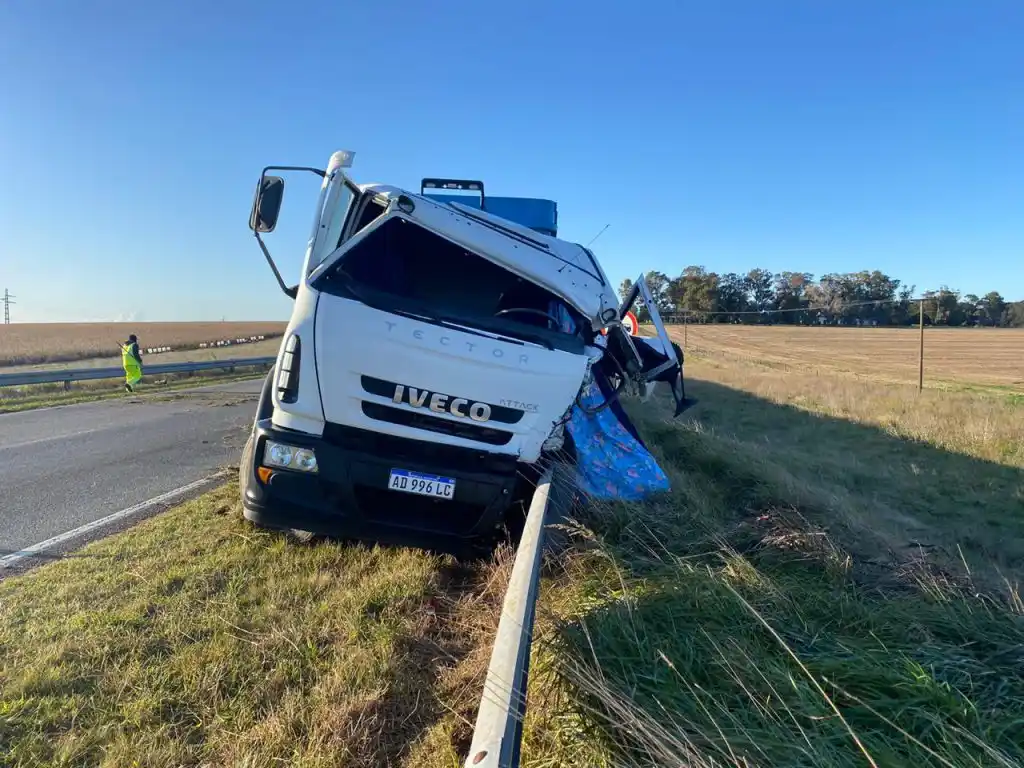 Falleció el camionero involucrado en el choque frontal en la Ruta 226