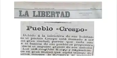 A principios de 1900, ¿ya latía el progreso en Crespo?