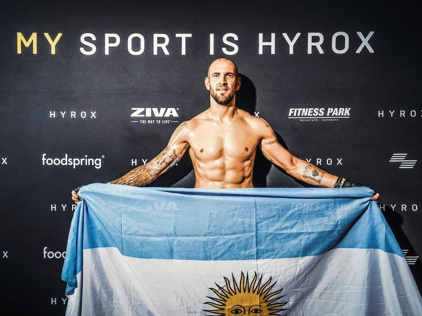 Lucas Aveldaño  ex jugador de Atlético de Rafaela, hoy compite en la disciplina Hyrox. (Foto: IG pela.aveldano).